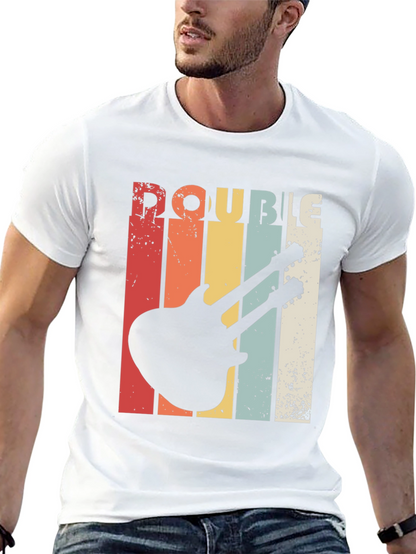 Retro Double Neck Guitar T-Shirt