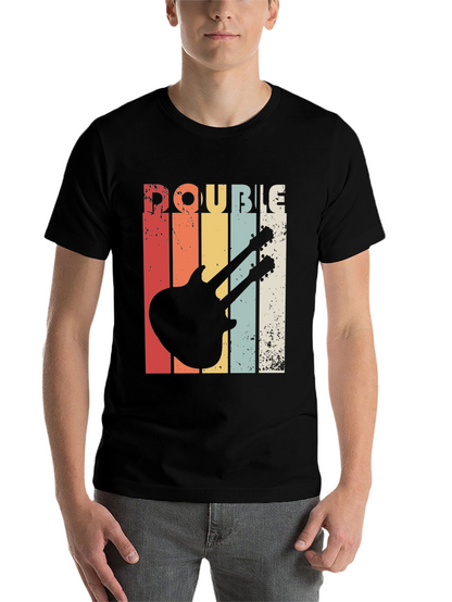 Retro Double Neck Guitar T-Shirt