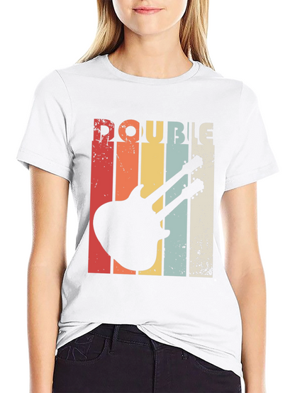 Retro Double Neck Guitar T-Shirt