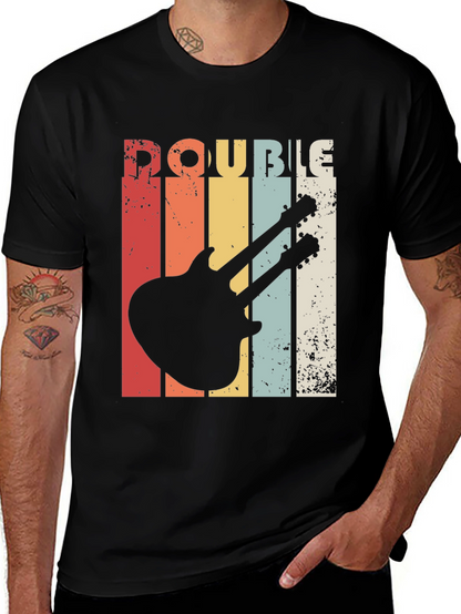 Retro Double Neck Guitar T-Shirt
