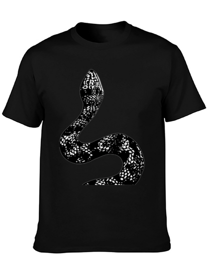 Snake Print T-Shirt - Stylish Graphic Tee
