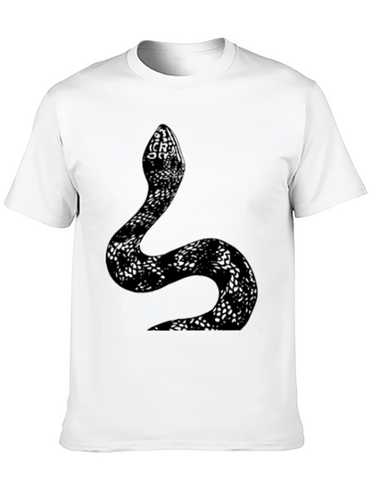 Snake Print T-Shirt - Stylish Graphic Tee