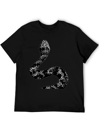 Snake Print T-Shirt - Stylish Graphic Tee