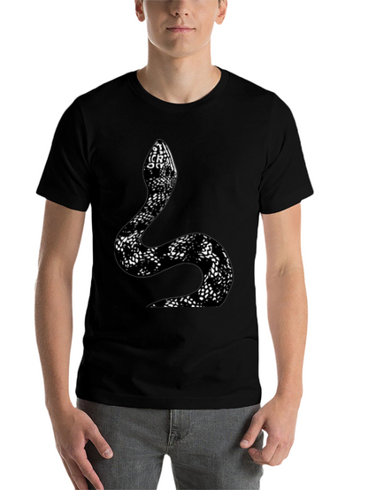 Snake Print T-Shirt - Stylish Graphic Tee
