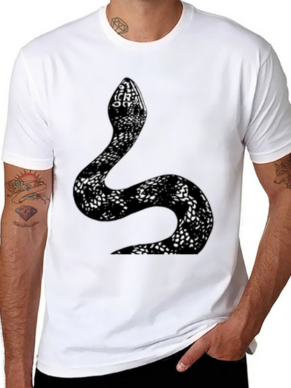 Snake Print T-Shirt - Stylish Graphic Tee