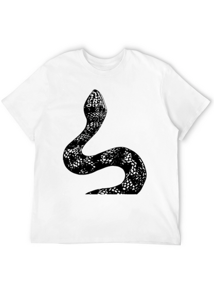 Snake Print T-Shirt - Stylish Graphic Tee