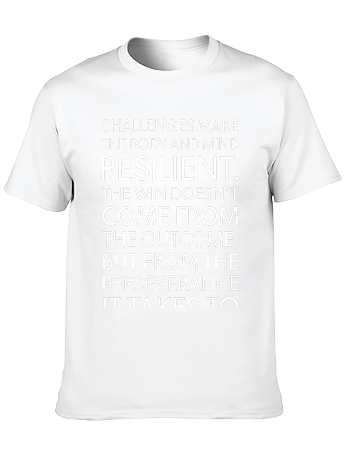 Resilience Graphic Tee - Challenges Make You Stronger