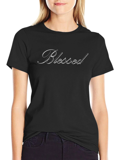Blessed Script Black T-Shirt