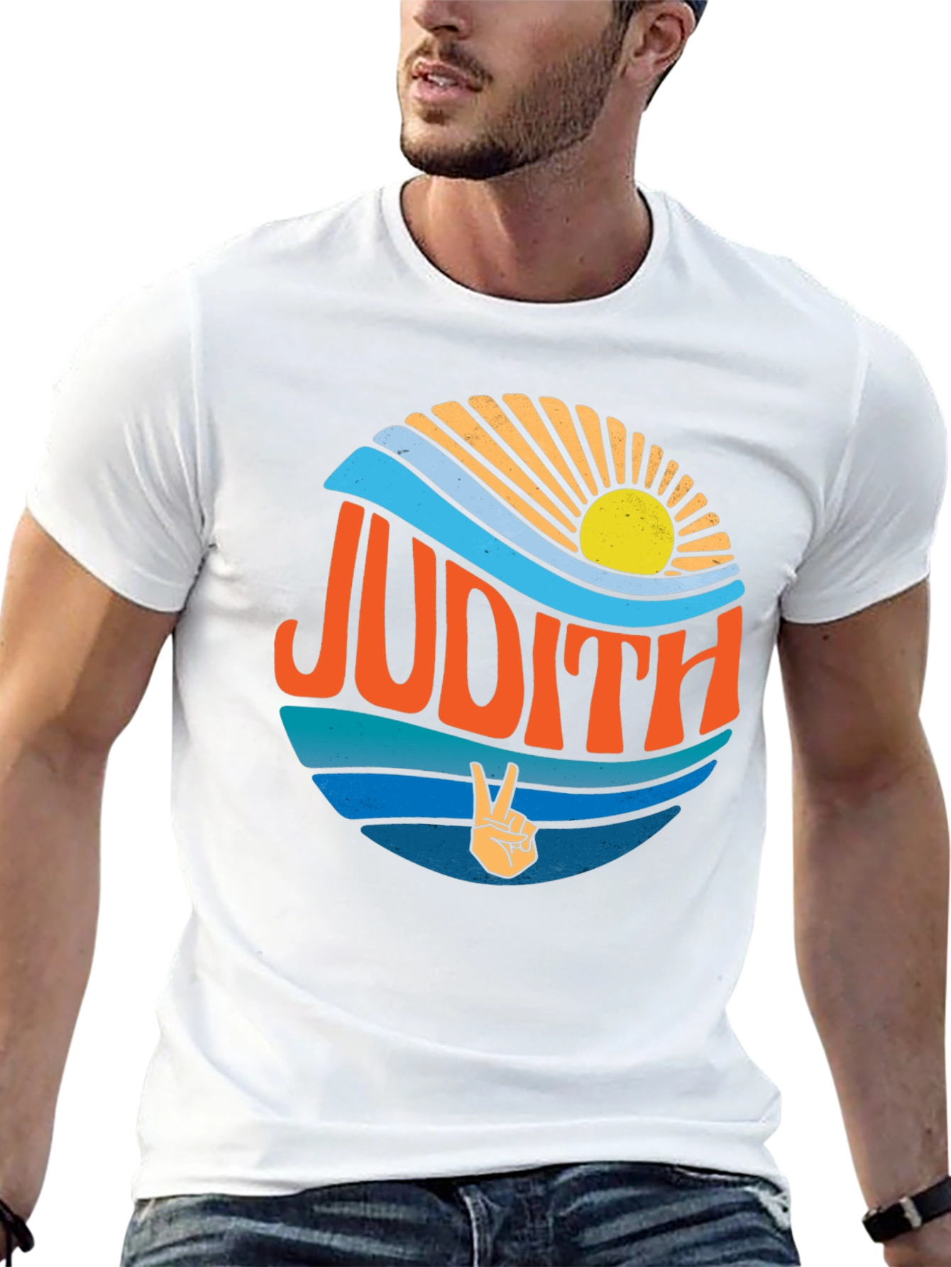 Judith Retro Peace Sign T-Shirt