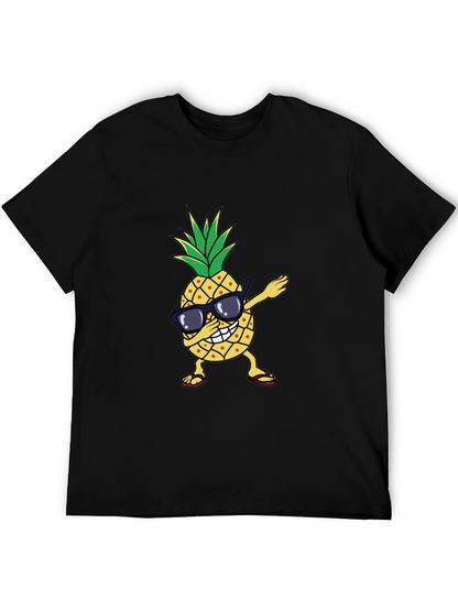 Dabbing Pineapple Graphic Tee - Trendy Summer Shirt
