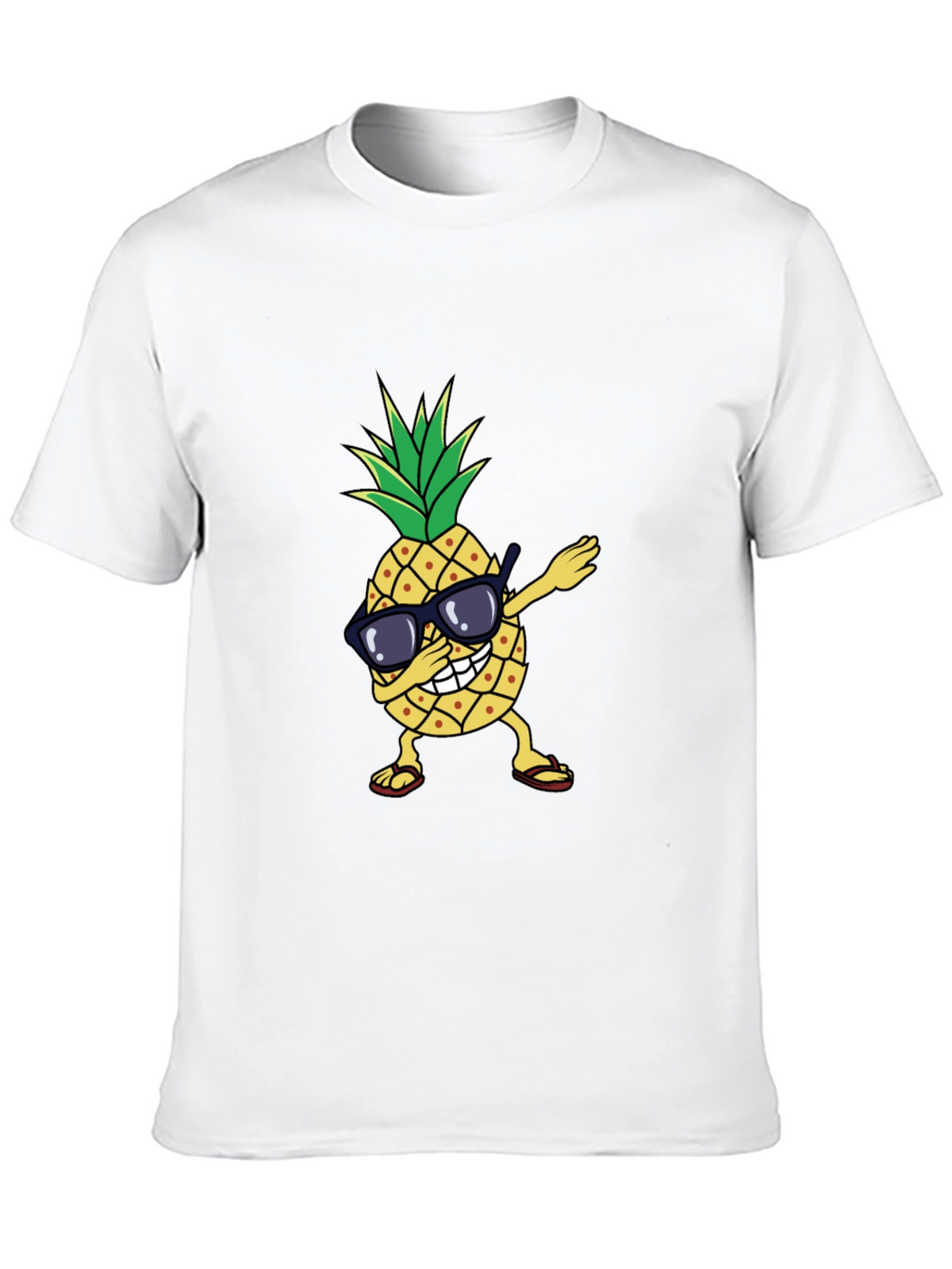 Dabbing Pineapple Graphic Tee - Trendy Summer Shirt