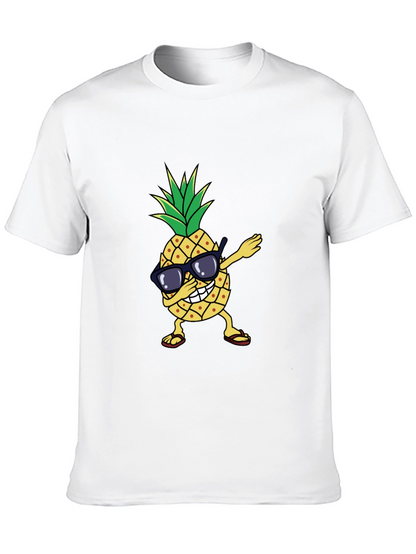 Dabbing Pineapple Graphic Tee - Trendy Summer Shirt