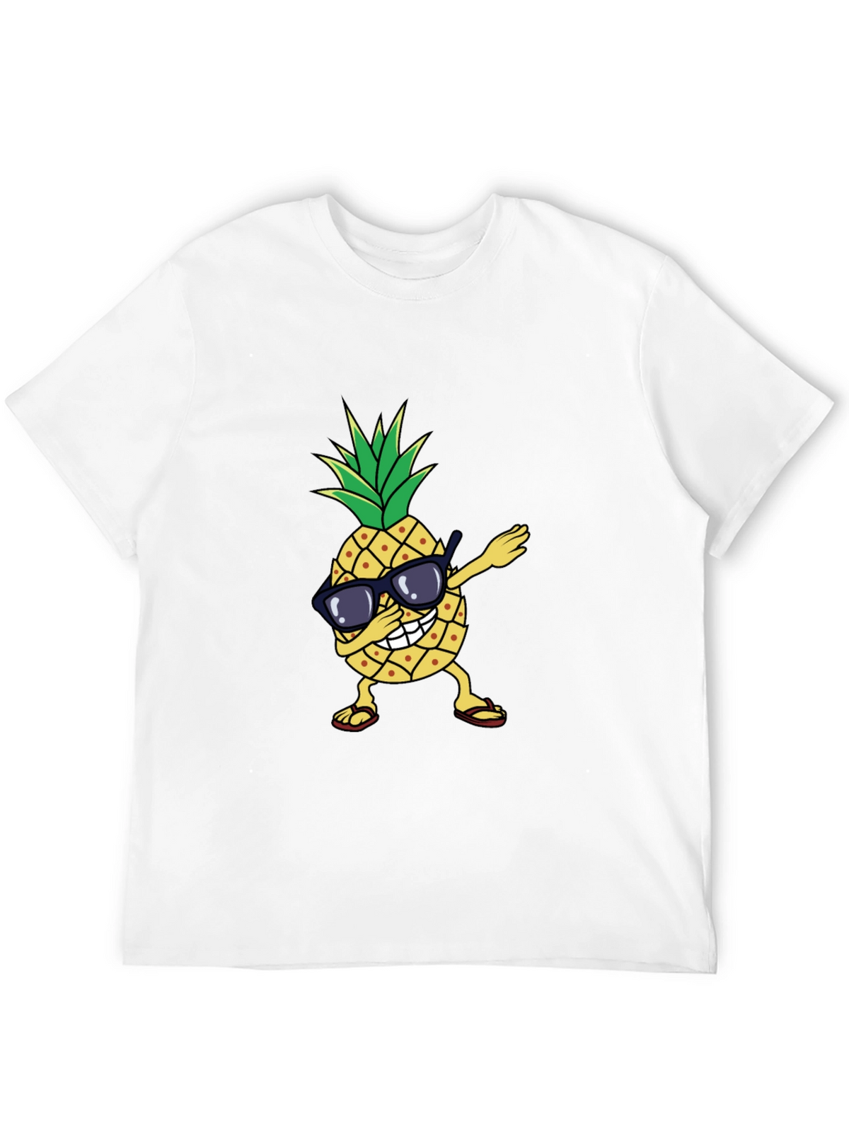 Dabbing Pineapple Graphic Tee - Trendy Summer Shirt