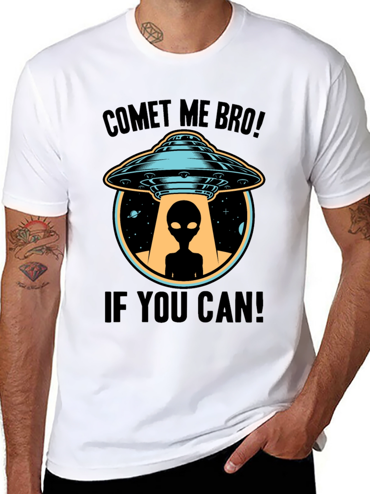 Comet Me Bro! Alien UFO T-Shirt