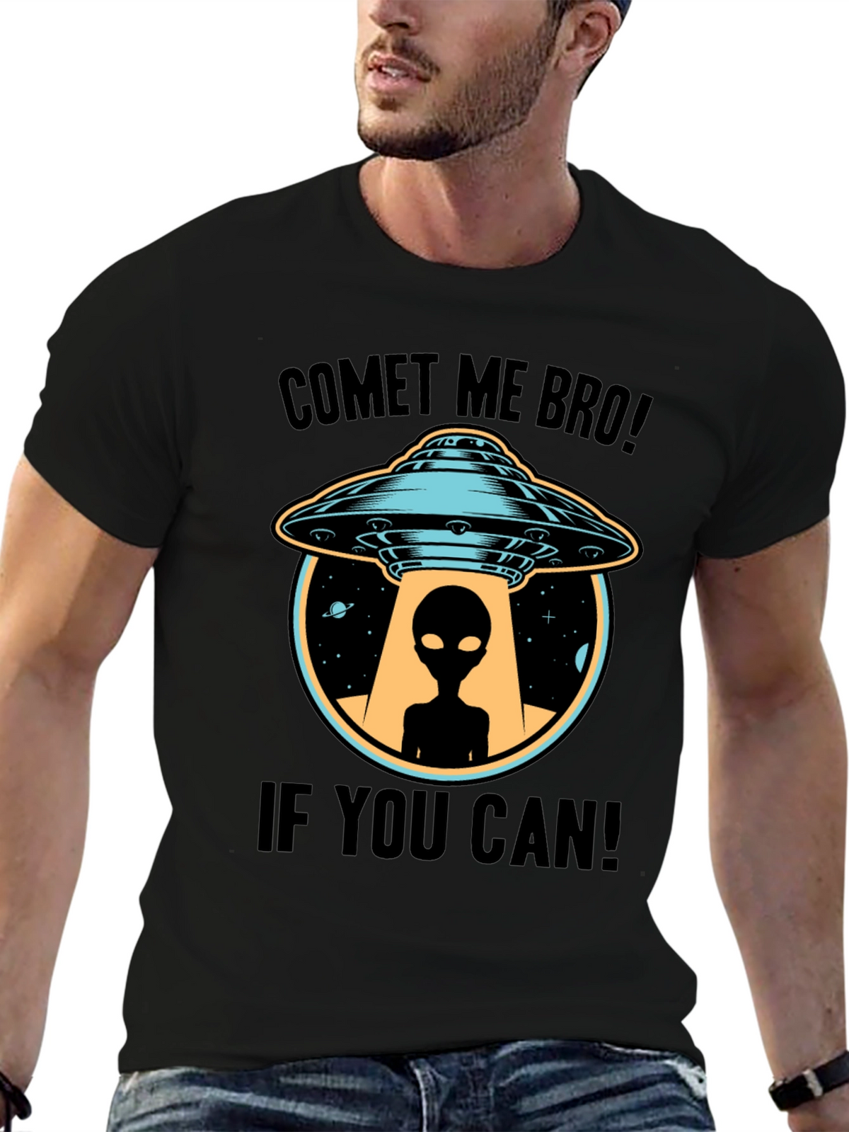 Comet Me Bro! Alien UFO T-Shirt