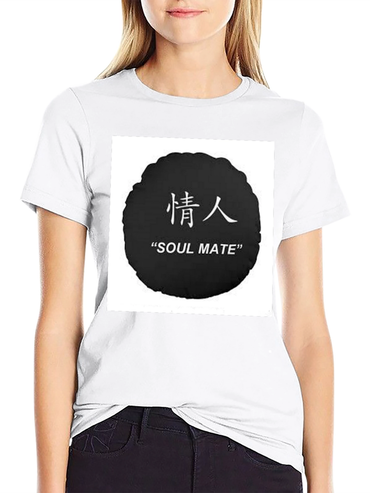Soul Mate Graphic Black T-Shirt