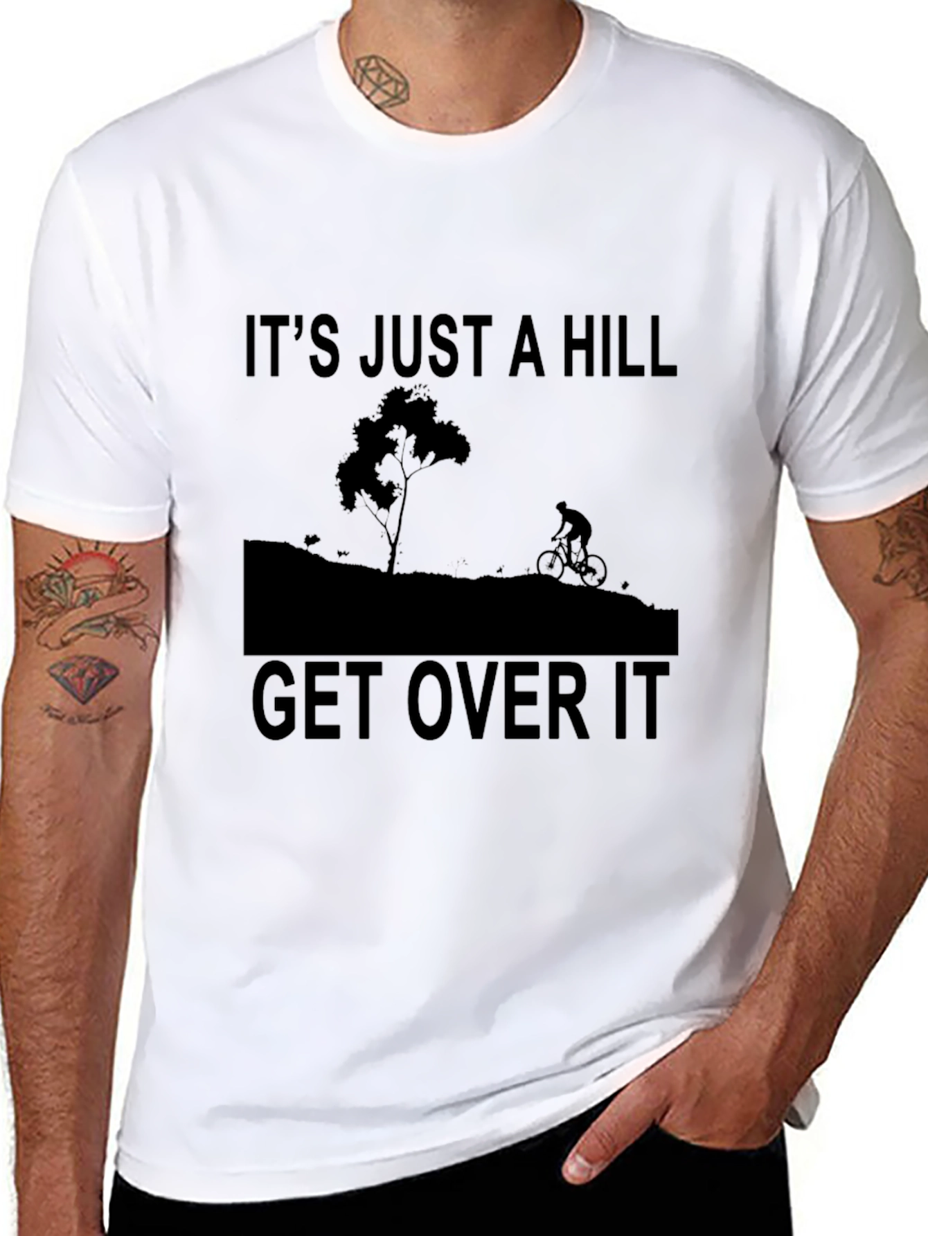 Its Just A Hill Graphic Tee - Black