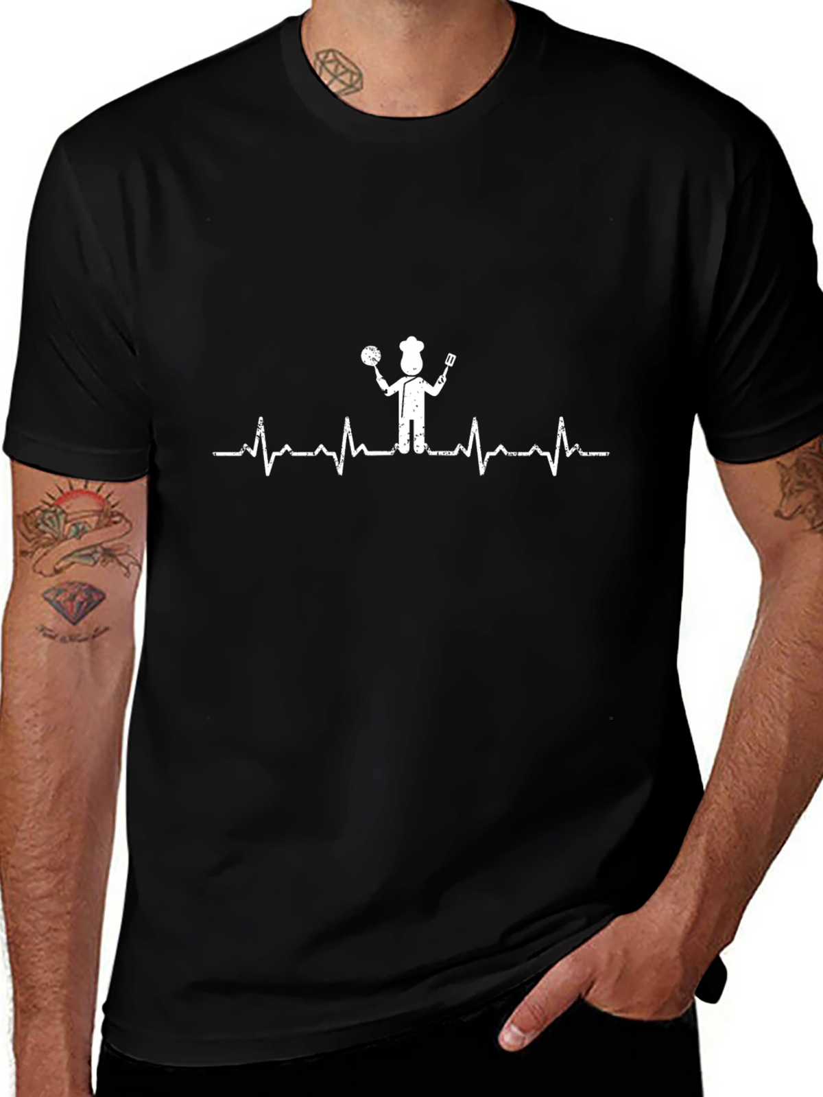 Chef Heartbeat T-Shirt - Culinary Passion