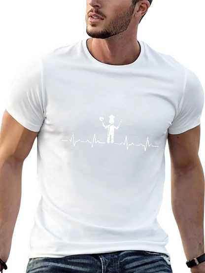 Chef Heartbeat T-Shirt - Culinary Passion