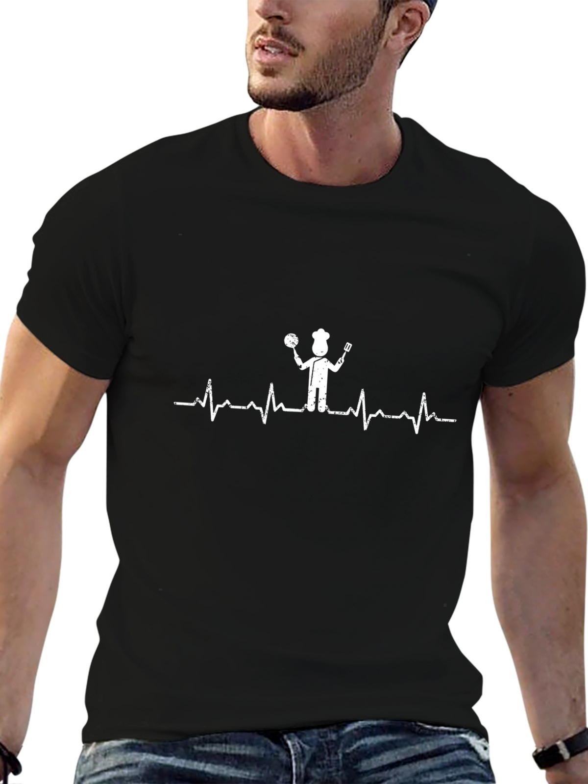 Chef Heartbeat T-Shirt - Culinary Passion