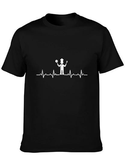 Chef Heartbeat T-Shirt - Culinary Passion