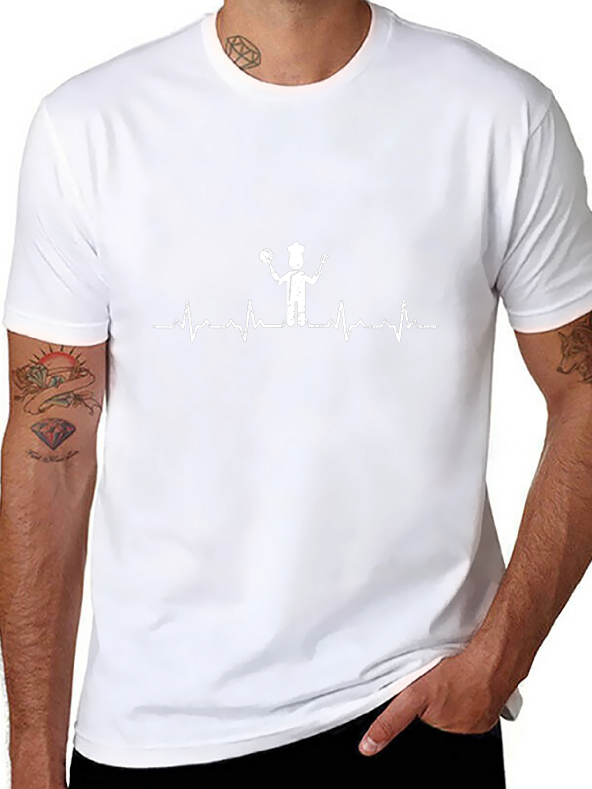 Chef Heartbeat T-Shirt - Culinary Passion