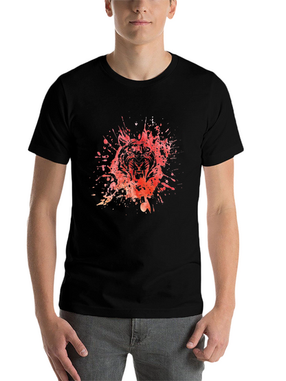 Tiger Splash Black T-Shirt