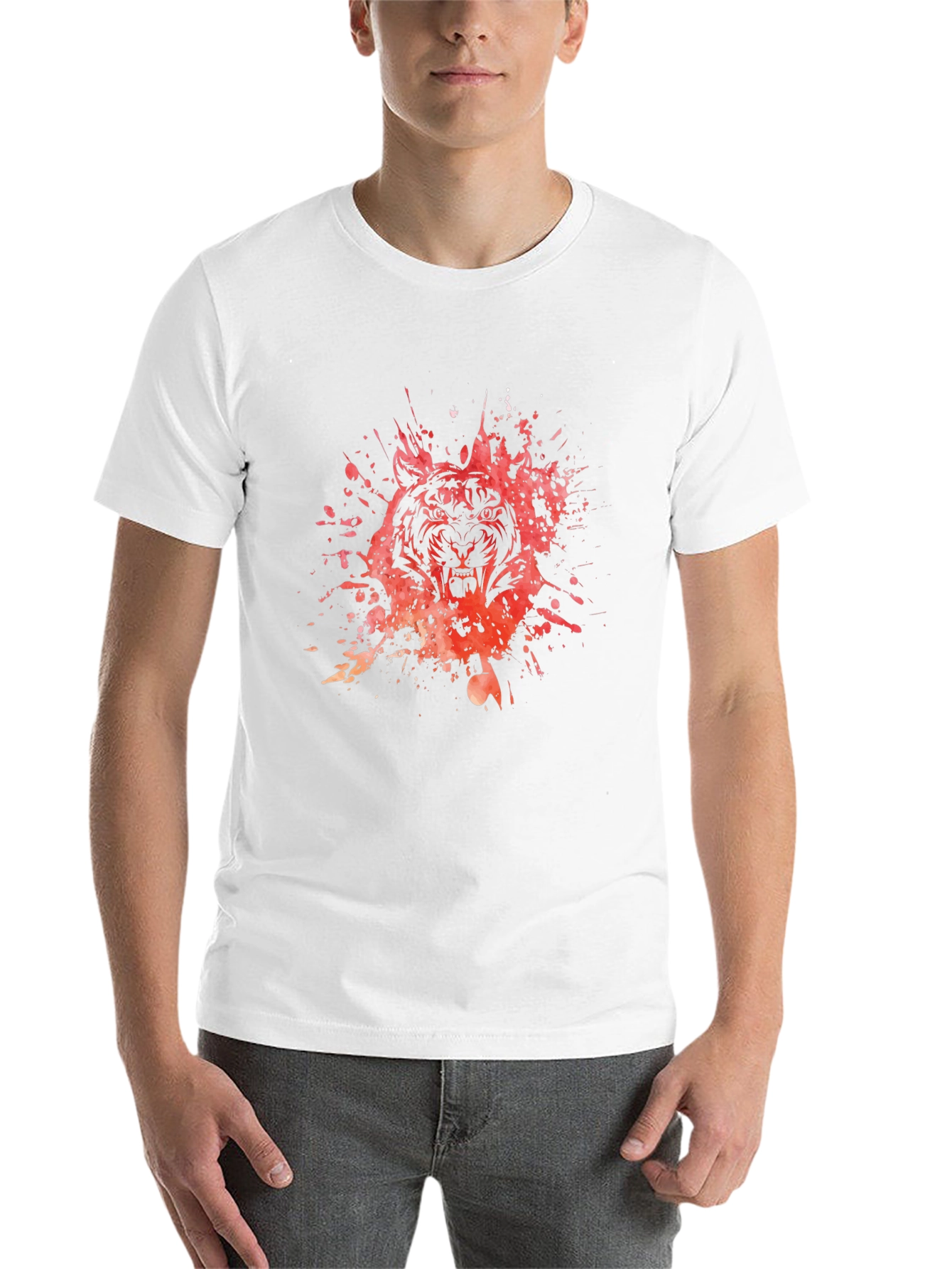 Tiger Splash Black T-Shirt