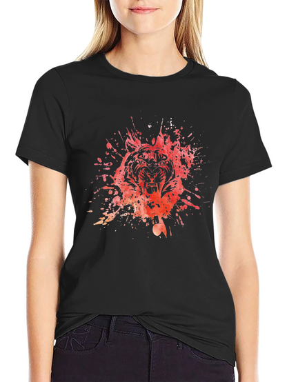 Tiger Splash Black T-Shirt