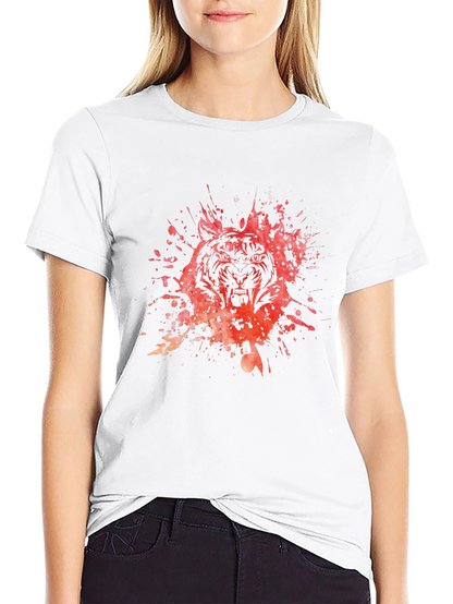 Tiger Splash Black T-Shirt