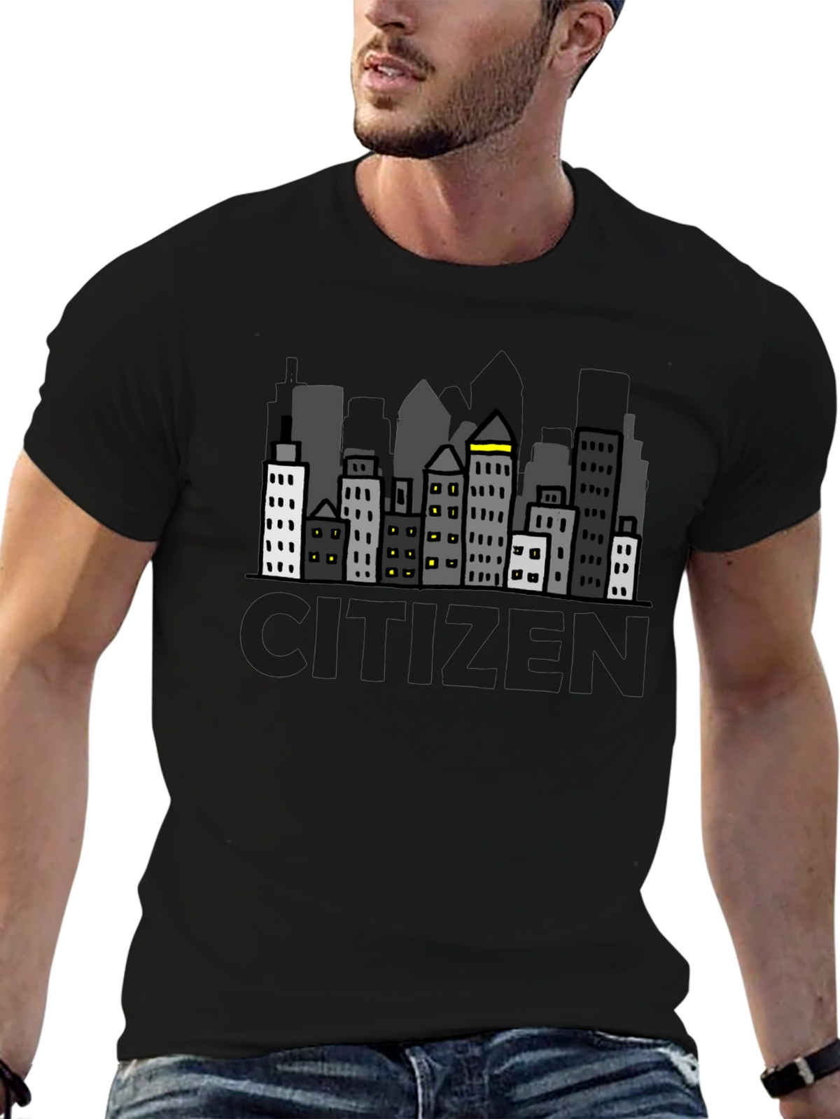 Citizen Cityscape Graphic T-Shirt - Urban Style