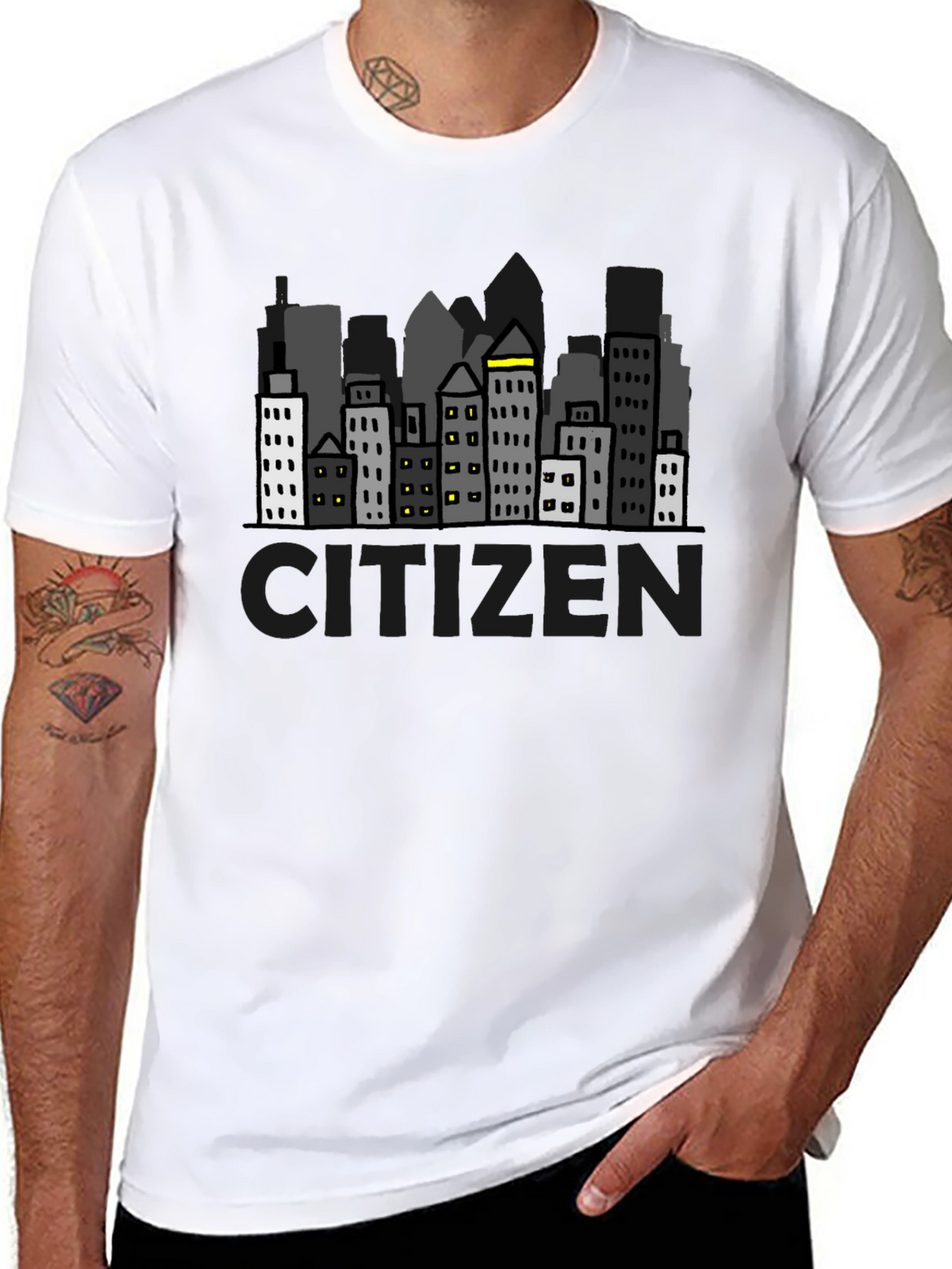 Citizen Cityscape Graphic T-Shirt - Urban Style