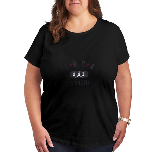 Jordan Los Angeles Sport Inspired Plus?Size Black Women Tee