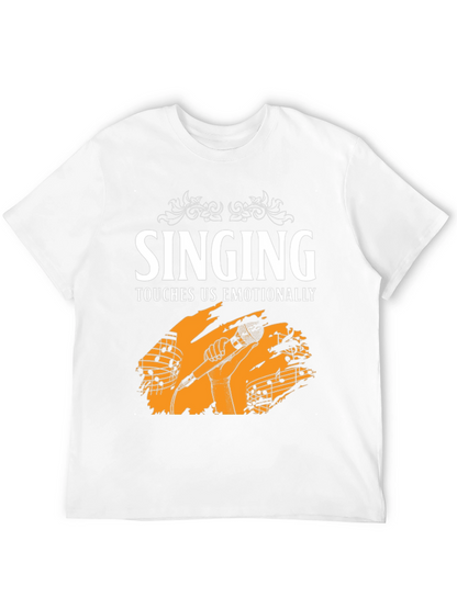 Singing Touches Us Emotionally Black T-Shirt