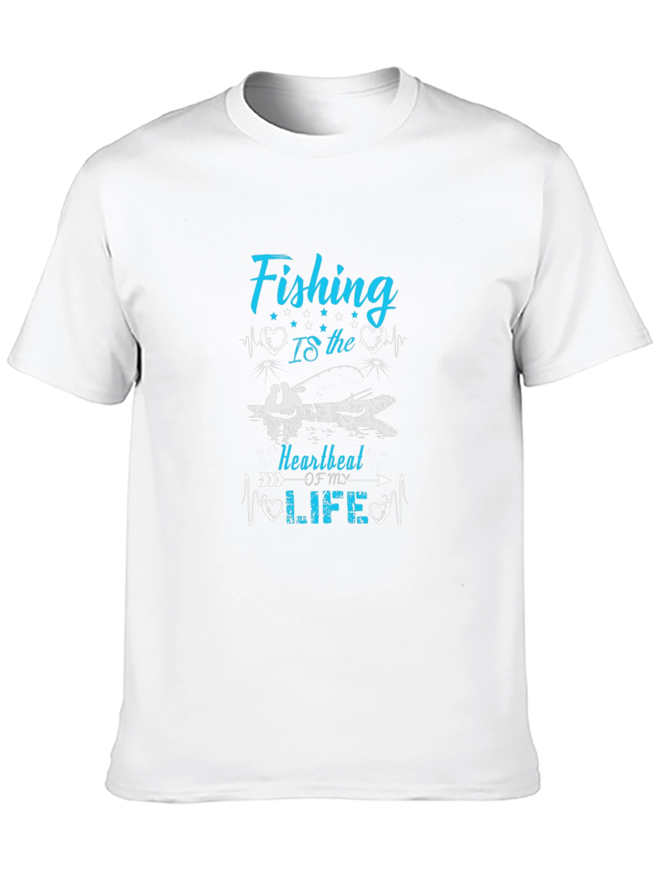 Fishing Heartbeat T-Shirt - Anglers Passion