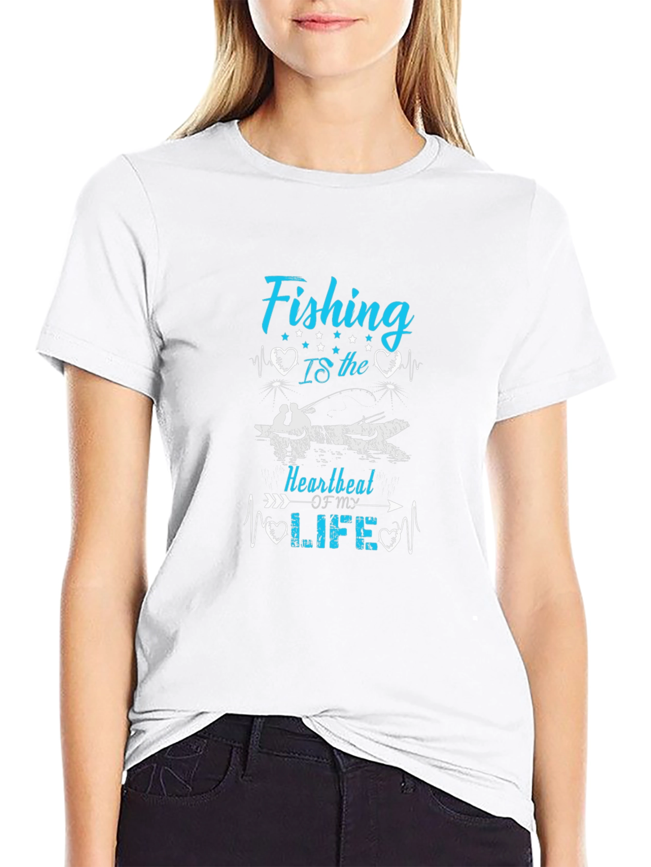 Fishing Heartbeat T-Shirt - Anglers Passion