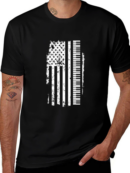 Piano American Flag Graphic Tee