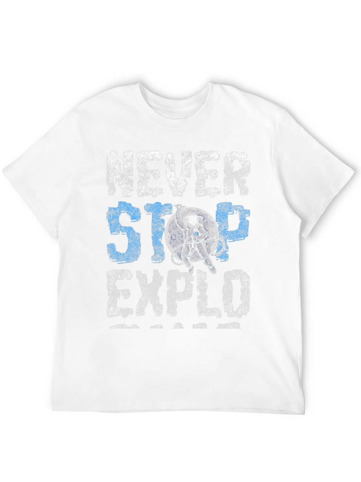 Never Stop Exploring Graphic Tee - Black