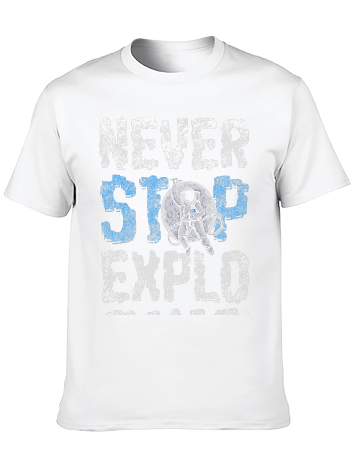 Never Stop Exploring Graphic Tee - Black