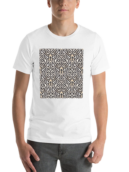 Abstract Pattern Black T-Shirt