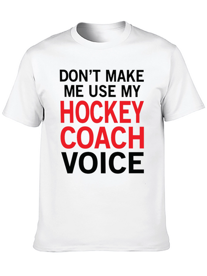 Hockey Coach Voice Graphic Tee - Black