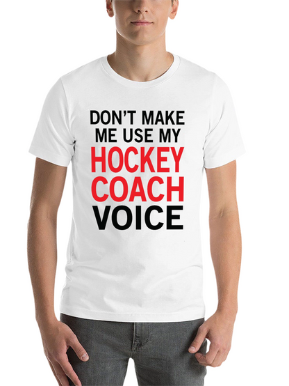 Hockey Coach Voice Graphic Tee - Black