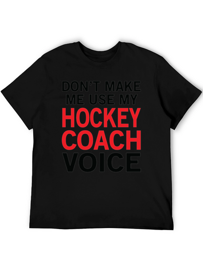 Hockey Coach Voice Graphic Tee - Black