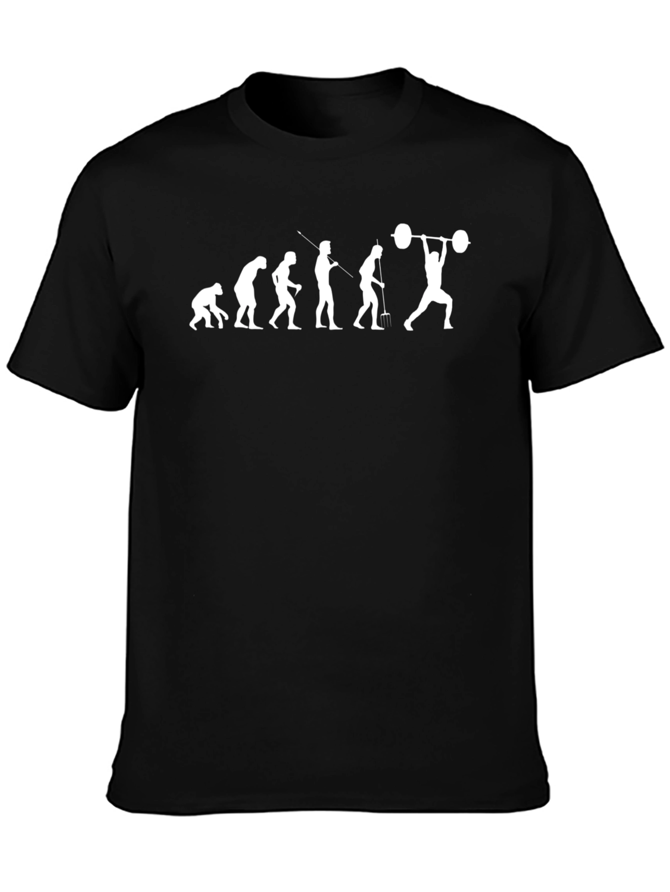 Evolution of Weightlifting T-Shirt - Black