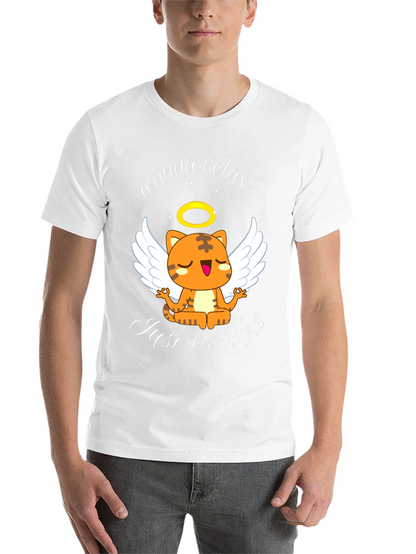 Relax Cat T-Shirt - Wanna Relax? Just Breathe Tee