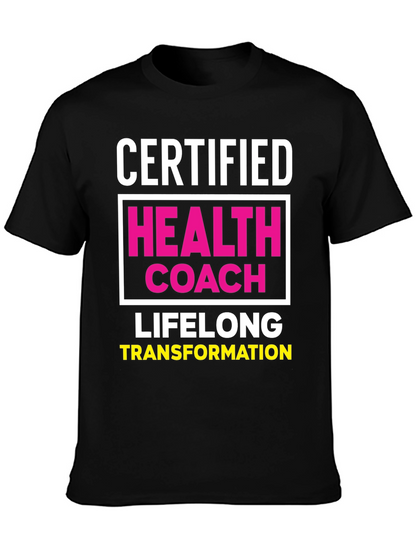 Certified Health Coach T-Shirt - Lifelong Transformation