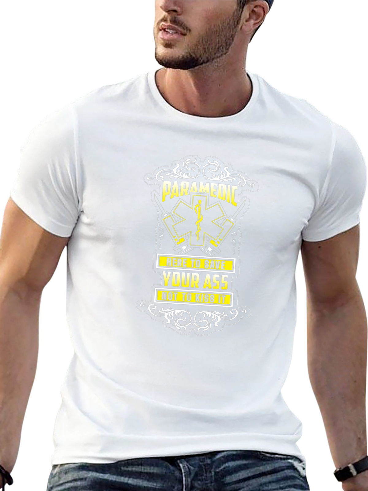 Paramedic Save Your Ass Crew Neck Tee