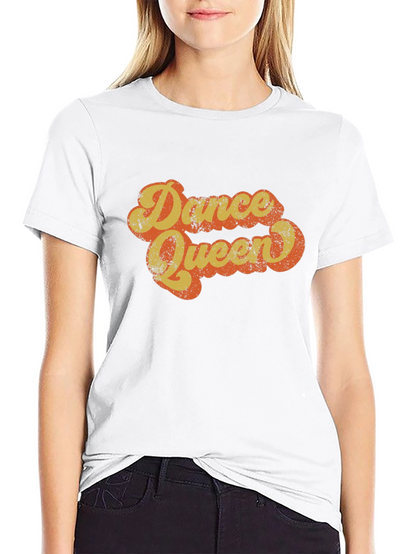 Dance Queen Retro Style Graphic T-Shirt
