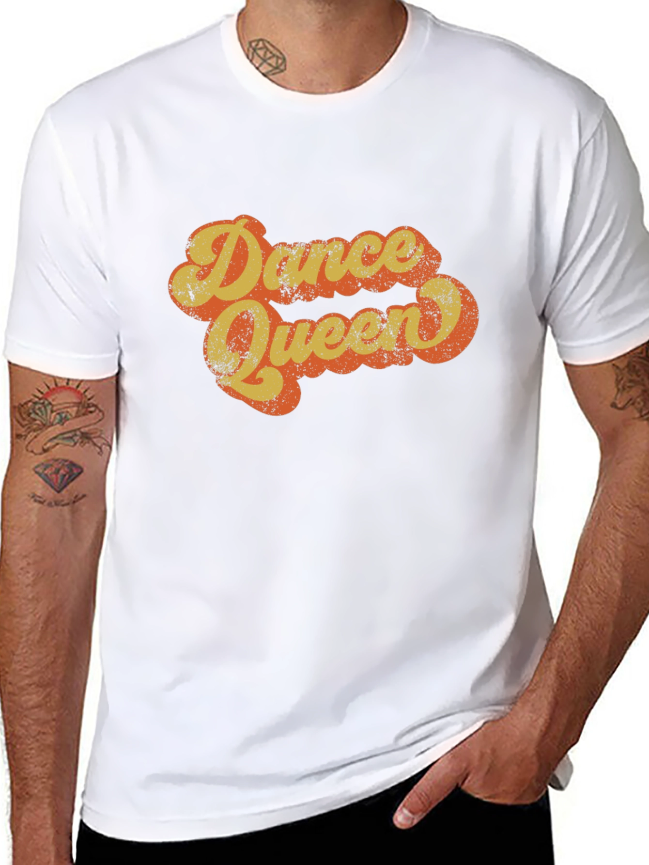 Dance Queen Retro Style Graphic T-Shirt