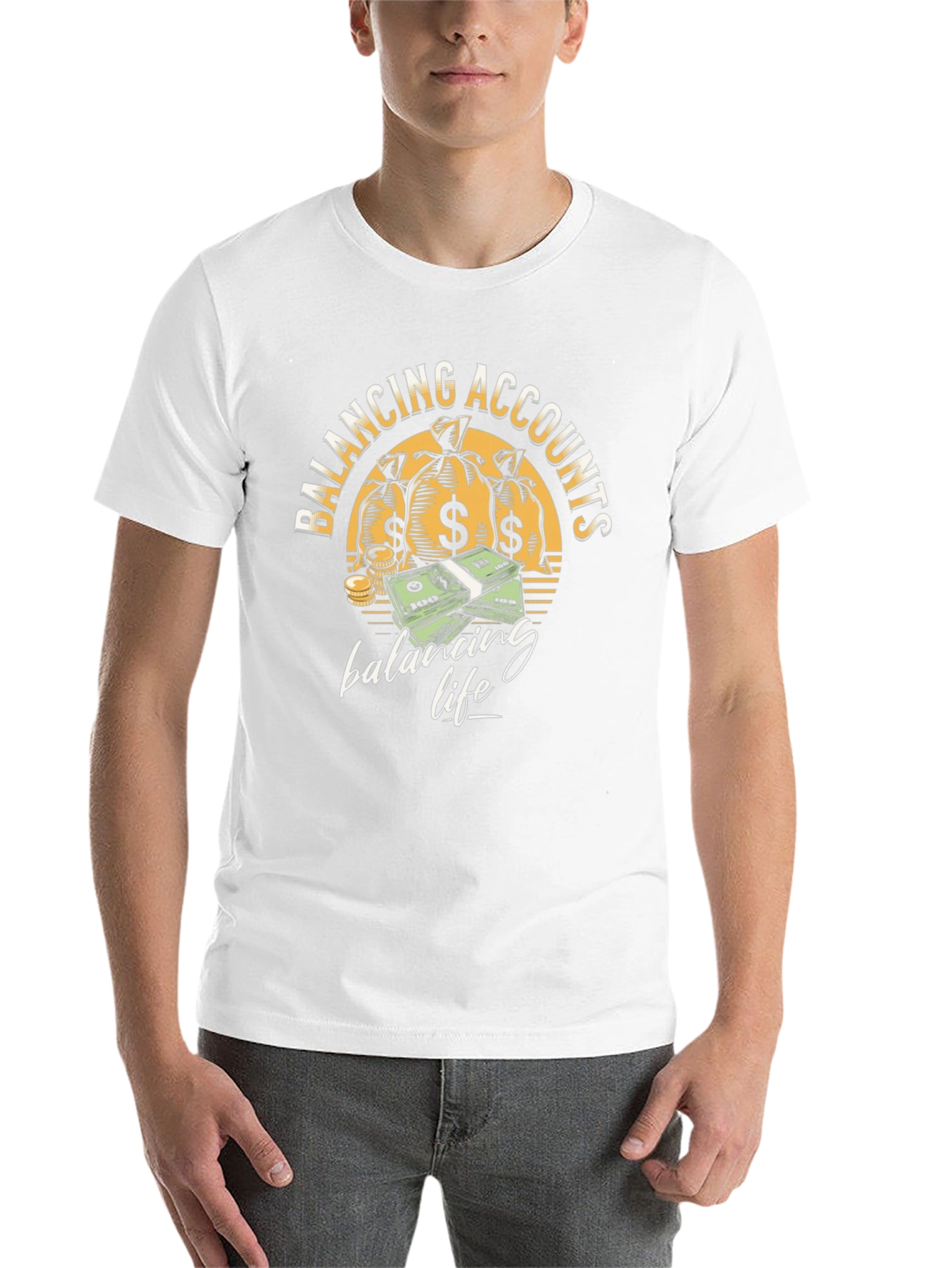 Balancing Accounts T-Shirt - Money Graphic Tee